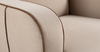 Кресло для отдыха Черри ТК 284 велюр Irida 02 светло-бежевый, Эвита шоколад бежево-коричневый