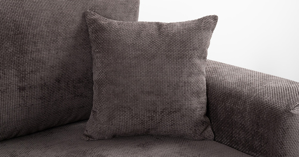 Диван-кровать угловой Оксфорд 711 композиция 6, Muza 06 темно-коричневый, модульная система, сборка на любую сторону