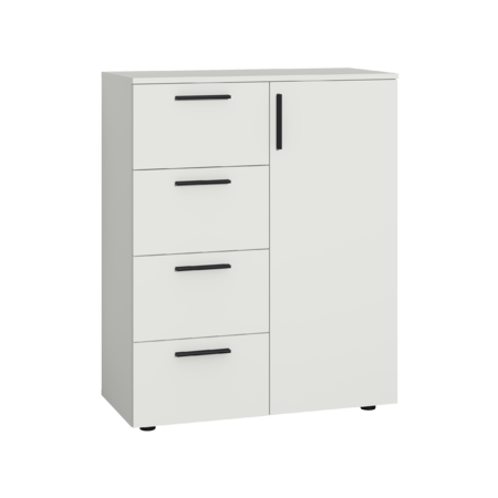 Гостиная Эйр композиция 2 белый PE шагрень, собирается на любую сторону