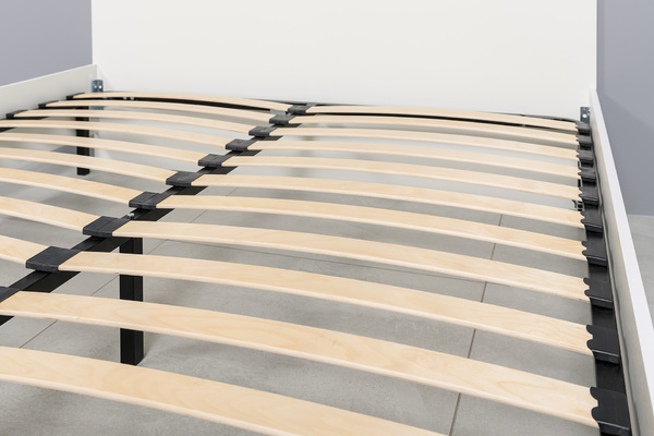 Кровать Эйр 11.46.02 с ортопедическим основанием, белый РЕ шагрень, спальное место 160 х 200