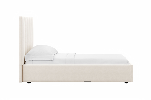 Детская Дакота композиция 1 меренга, белый, с кроватью Ингрид/Ingrid велюр вивальди 2 с ортопедическим основанием и подъемным механизмом (спальное место 90 х 200)