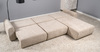 Диван-кровать угловой Тэдди 1502 композиция 3, букле Pique 006 бежевый, модульная система, сборка на любую сторону
