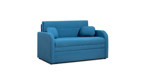 Диван-кровать прямой Тео (120) ТД 908 велюр Danco 784 синий