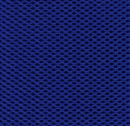 Кресло на колесах Флеш Рондо обивка ткань-сетка синее сидение, черная спинка, подлокотники пластик, крестовина пластик, механизм профи